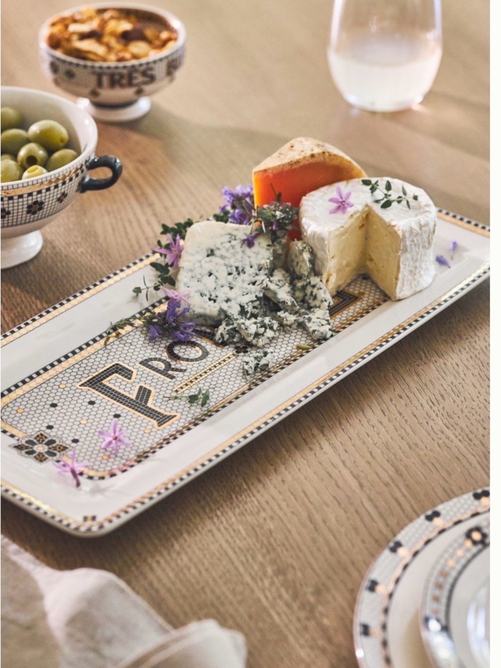 NWT Anthropologie Bistro Tile Fromage Platter 🧀